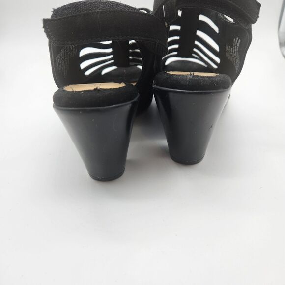 Womens Croft & Barrow Shay Black Ortholite Caged High Heels Size 7M - Picture 4 of 8